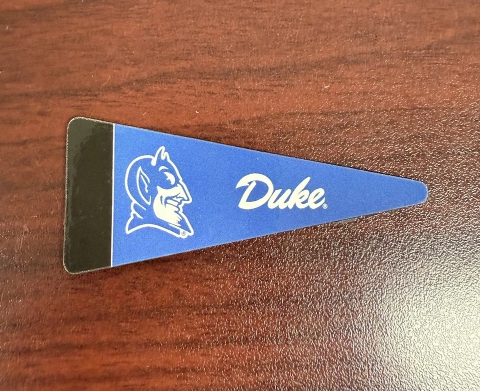 Duke Blue Devils MAGNET Mini Pennant ACC Refrigerator 1 1/4” x 2 3/4 - Image 1 of 2