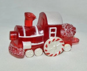 Hallmark 1988 - motor de tren rojo - miniatura feliz navidad con etiqueta dorada - Imagen 1 de 1