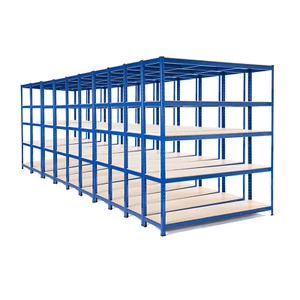 10 unidades de estanterías de garaje de alta resistencia 200 kg UDL por estante 1800 mmH x 1500 mm x 450 mm - Imagen 1 de 2