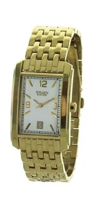 Men's GRUEN SWISS watch Gold tone caser and band with date indicator GSM096 - Picture 1 of 5