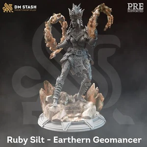 Ruby Silt, Earthen Geomancer | DM Stash | 3D Printed RPG Wargaming Miniature - Bild 1 von 1