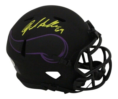 Minicasco Beckett 37667 autografiado por Jared Allen Minnesota Vikings Eclipse Foto 1 de 2