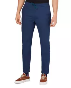 PAUL SMITH Mens Pants Small Blue Pull On Slim Ankle Drawstring Trouser $225 - Picture 1 of 12
