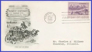 USA3 # 994 ADDR ARTMASTER FDC Kansas City Missouri Centenary - Bild 1 von 1