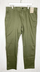 Madewell Men's Olive Green Straight Leg Penn Slim Chino Pants Size 3630 NWT - Picture 1 of 7