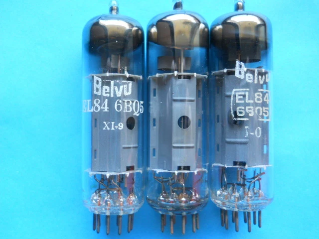 3 x EL84 - 6BQ5 BELVU MADE IN SURESNES (code bq) MATCHED PAIR + 1 BONUS   - Photo 1/1