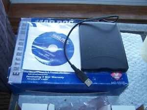 Mad Dog Multimedia Black Color External USB Floppy Drive for Macintosh or PC  - Picture 1 of 4