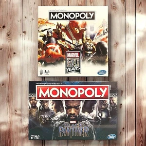 Marvel 80 Years (2018) + Black Panther (2018) Monopoly Board Games - New Sealed - Picture 1 of 24