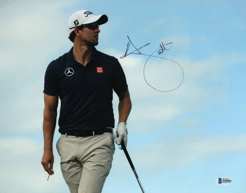 PGA TOUR ADAM SCOTT SIGNED AUTOGRAPHED 11X14 PHOTO MASTERS BAS BECKETT COA 11 Cover