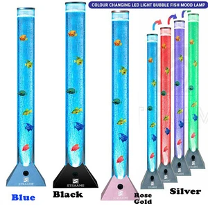 90cm Farbwechsel LED Blase Fisch Lampe Röhrenturm Sensorische Stimmungslicht Fisch Lampe - Bild 1 von 20