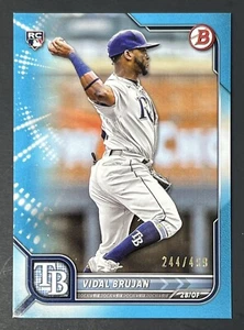 2022 Bowman Vidal Brujan RC Sky Blue Paper  /499 - Picture 1 of 2