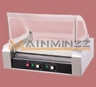 one 1.8KW Commercial 9 Roller Hot Dog Grill Cooker Machine 220V New #A6-14