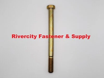 RIVERCITY FASTENER & SUPPLY (1) 7/16-20x5-1/2 Grade 8 bolt 7/16x20x5-1/2 Hex Head Cap Screw 7/16-20x5.5