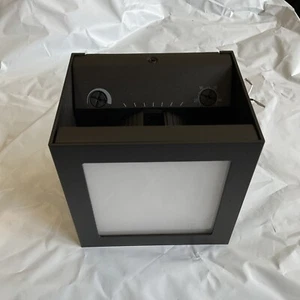 WAC Lighting Window Wall Sconce with Front Panel Light Black WS-W230505-CS-BK N3 - Picture 1 of 9