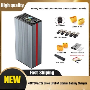 2A-20A 48V-72V Li-ion LiFePo4 Lithium Battery Charger Adjustable 54V-88.2V SDE - Picture 1 of 20