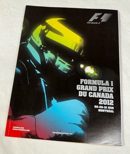 2012 Formula 1 Canadian Grand Prix Official Program - Picture 1 of 1