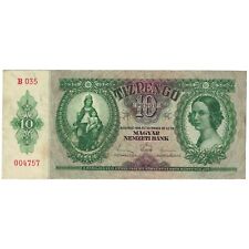 [#190275] Banknote, Hungary, 10 Pengö, 1936, 1936-12-22, KM:113, EF