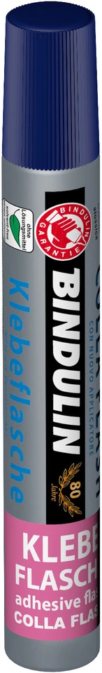 BINDULIN 50 g Klebeflasche - Klebstoff ohne Lösungsmittel - für Schule, Büro, Haushalt