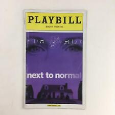 2009 Playbill Next To Normal by Michael Greif at Booth Theatre
