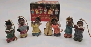 Polystone musikalische Engel 6er Set entzückender kleiner Christbaumschmuck - Bild 1 von 10