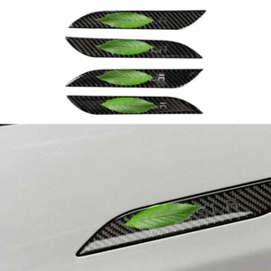 Manija de puerta inteligente lateral exterior de fibra de carbono real para Tesla Modelo S 12-2021 - Imagen 1 de 4
