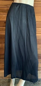 VINTAGE 1970er FORMFIT ROGERS SCHWARZ GRÖSSE M 14 16 FORMELLE LÄNGE HALBER SLIP #15052 - Bild 1 von 5
