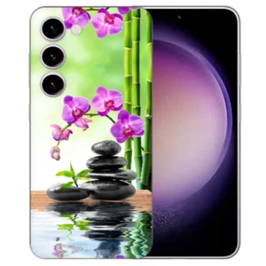 Silikoncover Schutzhülle Fotodruck Orchidee Bambus für Samsung Galaxy A56 (5G) - Bild 1 von 9
