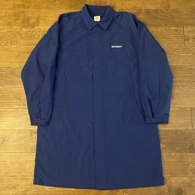 SS25 New Balance X Made In USA Nylon Blue Trench Coat XL - Image 1 of 4