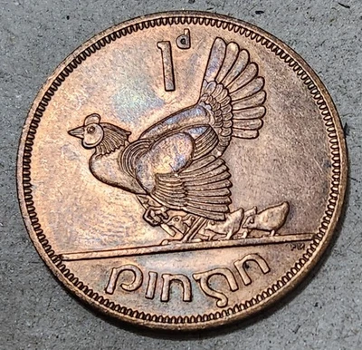 IRELAND 🇮🇪 ONE (1) PINGIN COIN 1968 - Image 1 of 2