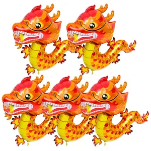 5 Piezas Globo Dragón Chino Padre Año Nuevo Lunar Decoraciones Suministros de Fiesta - Imagen 1 de 12