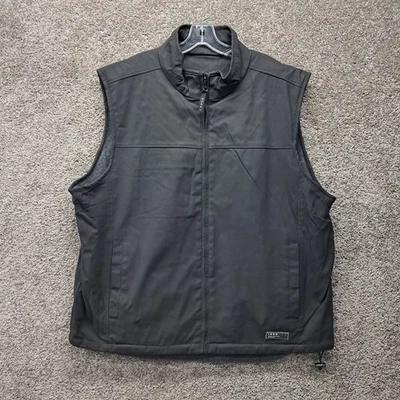 Izod Perform X 男式双面背心抓绒黑色 2X-大号 — 第 1/4 张图片