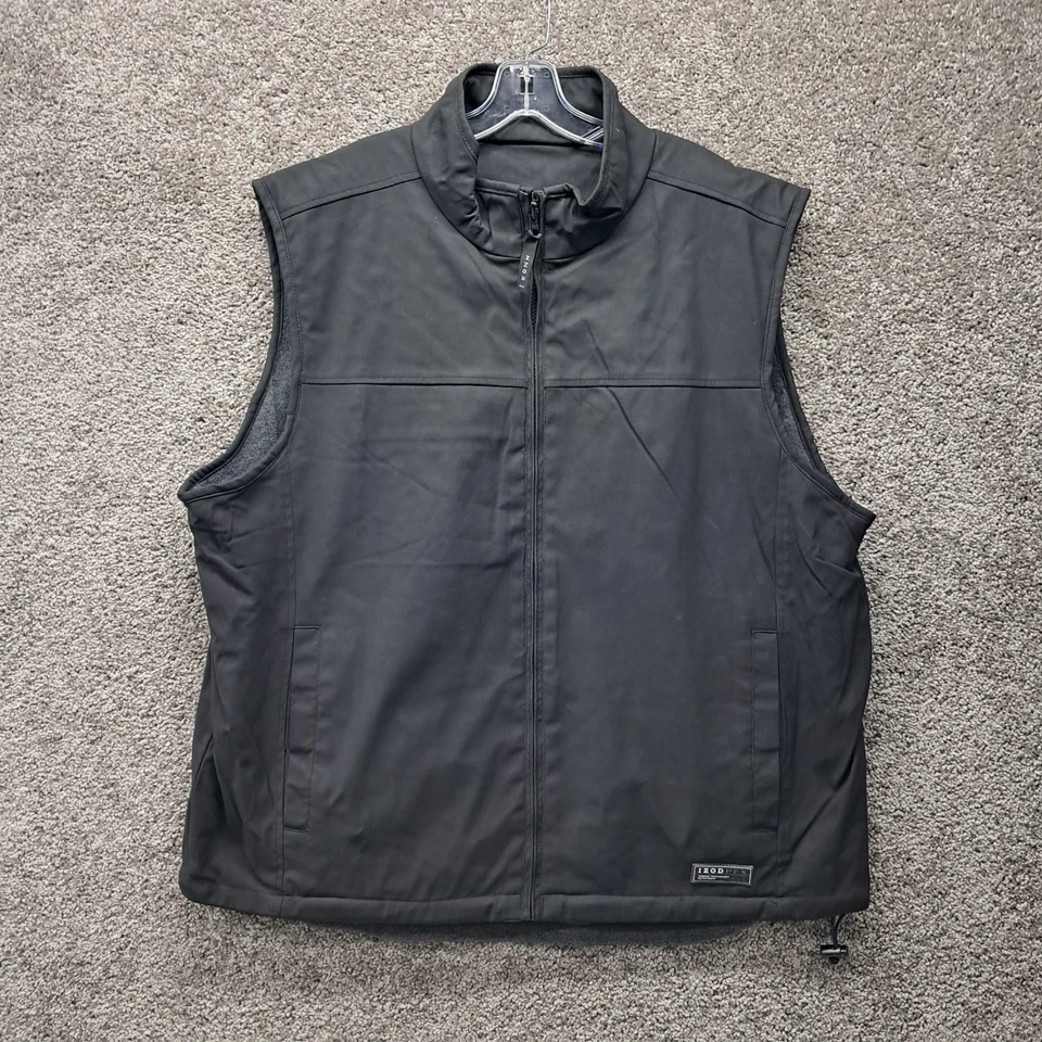 Colete Masculino Reversível Izod Perform X Lã Preto 2X-Grande - Imagem 1 de 4