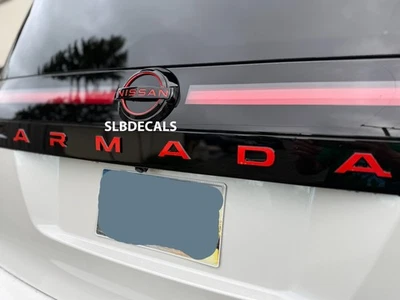 Calcomanías emblema puerta trasera solo se adapta a Nissan Armada 2025 2026 Foto 1 de 4