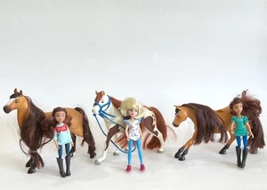 Dreamworks Spirit Riding Free Lot Abigail & Boomerang Lucky & Spirit & Prescott - Picture 1 of 11