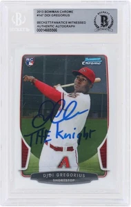 Didi Gregorius Diamondbacks Signed 2013 Bowman Chrome MLB BAS Rookie Card w/Insc - Picture 1 of 3