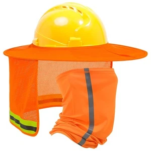 Hard Hat Sun Shade, Full Brim Mesh Neck Sun Shield, High Visibility Sun Visor... - Picture 1 of 6