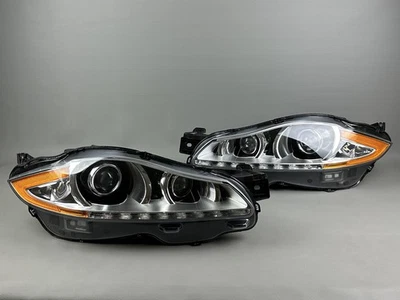 PERFECT 2010-2015 JAGUAR XJ XJR SET LEFT & RIGHT HID XENON NON-AFS HEADLIGHT OEM - Image 1 of 4