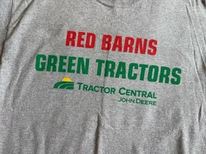 Camisa John Deere Para Hombre Grande Rojo Granero Verde Tractores - Imagen 1 de 2