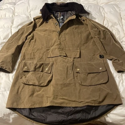 Vintage Barbour Longshoreman Hunting Jacket, Men’s Size XL, Sand Brown, Rare - Image 1 of 4