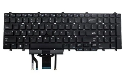 Replacement Laptop Backlight Keyboard for Dell Latitude* E5550 & More  Black - Image 1 of 3