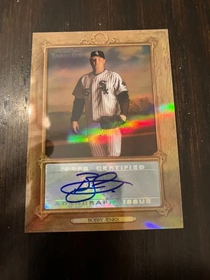 2007 Topps Turkey Red Chromographs Bobby Jenks Chicago #TRCBJ Auto Refractor.  - Image 1 of 2