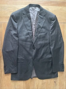 SuitSupply Vitale Barberis Canonico Gray Pinstripe Mens 42L Slim Surgeon Cuff - Picture 1 of 13
