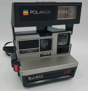 Vintage Polaroid Sun 600 Land LMS Instant Film Camera with Strap - Picture 1 of 7