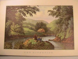 [P9] (Pick from lot) FRAMING PRINTS FROM LITH BY CURRIER & IVES 1958 Calendar - Picture 1 of 12