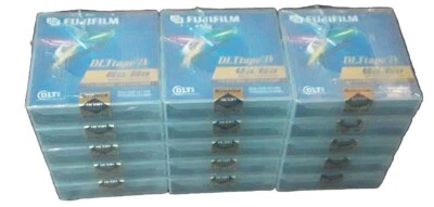 批量 15 件 富士 DLTape IV 1/2 英寸 数据磁带 40GB/80GB DLT8000 磁性 全新!! — 第 1/2 张图片