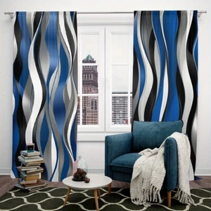 2Pcs Kitchen Heart Cutlery Wood Grain Curtain Drapes Bedroom Living Room Kitchen - Picture 1 of 15