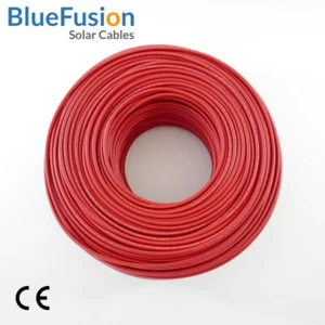 Cable de panel solar de un solo núcleo (rojo), 1m-250m de largo, clasificación 40 amperios - BlueFusion - Imagen 1 de 2