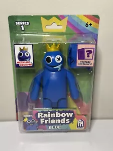 Figura de Acción Rainbow Friends Happy Blue Posable 5" Serie 1 PhatMojo Nueva - Imagen 1 de 2