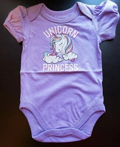 GIRLS INFANT TCP PURPLE UNICORN PRINCESS SIZE 9-12 MONTHS BODYSUIT NWT - Picture 1 of 12