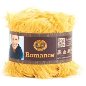 Romance Yarn Lion Brand 325-157 Passion, Yellow, Eye Lash Novelty DISCONTINUED - Picture 1 of 1